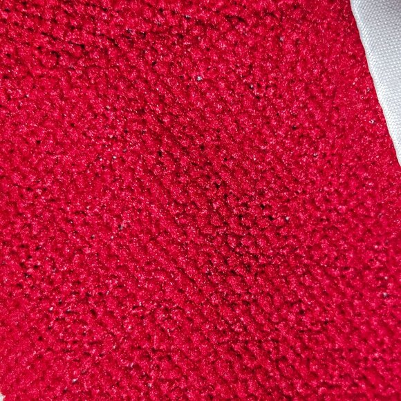 Red cardinal cottagecore Christmas felt 48" embroidered felt red and white tree - Picture 10 of 11